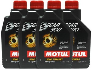 sgfddw 5本MOTUL GEAR 300 LS 1L 75W-90 Motul Gear 300 LS 75W90 - 1