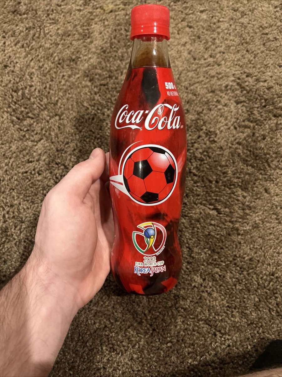 Vintage Coca Cola 2002 Fifa World Cup Korea/Japan Glass Bottle