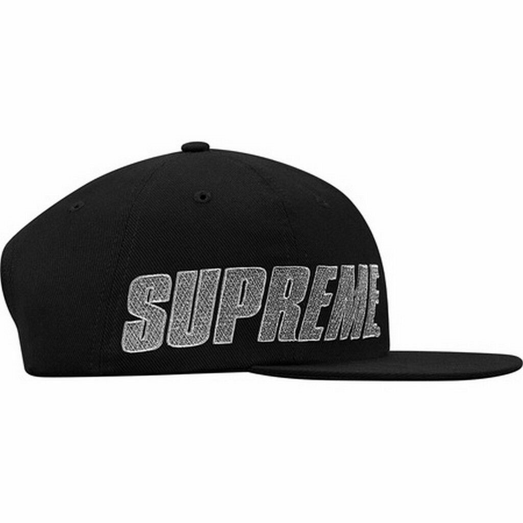 Supreme Side Banner 6-Panel Cap Black Light Blue F/W 16 | eBay