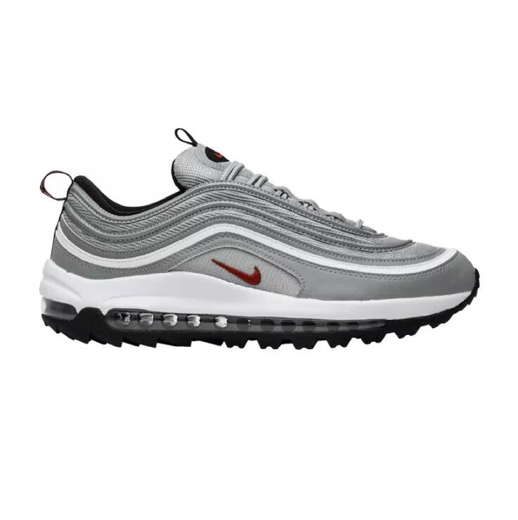 NIB Nike Air Max 97 G Golf Silver Bullet Shoes Cleats CI7538-001