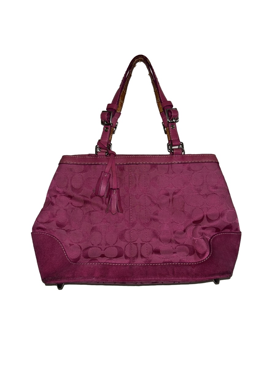 Coach Vintage Y2K Hot Pink Signature C Purse | eBay