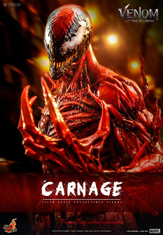 Perfect Hot Toys 1/6 Mms619 Venom 2 Carnage Normal Version In