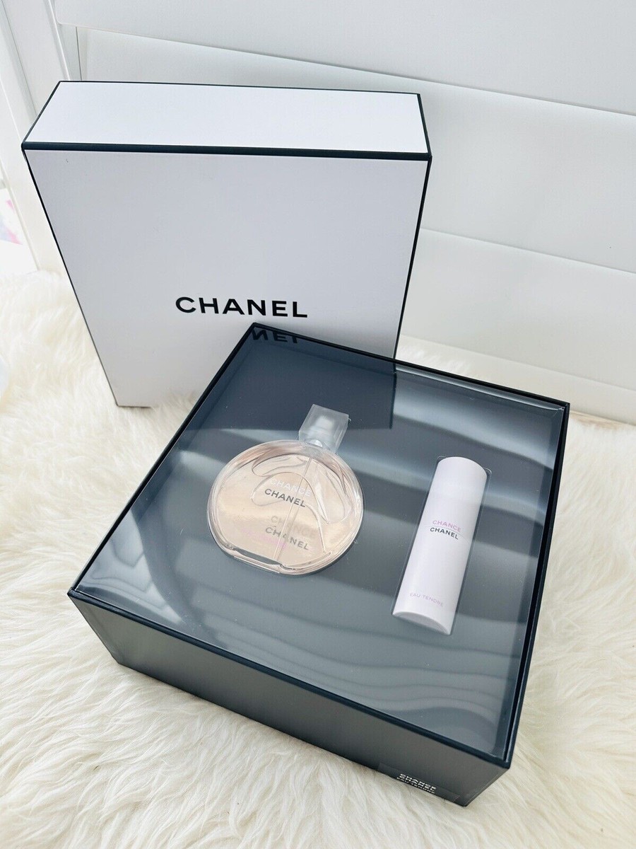 Chanel Chance Eau Tendre Eau De Toilette EDT 3.4oz + Twist & Spray