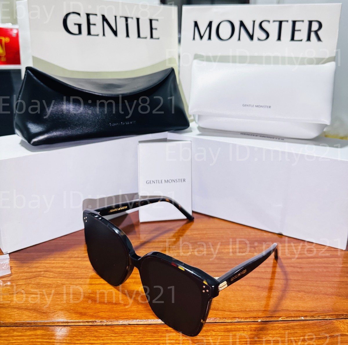 Gentlemonster New Her T1 Unisex Sunglasses Oversized Brown Frame
