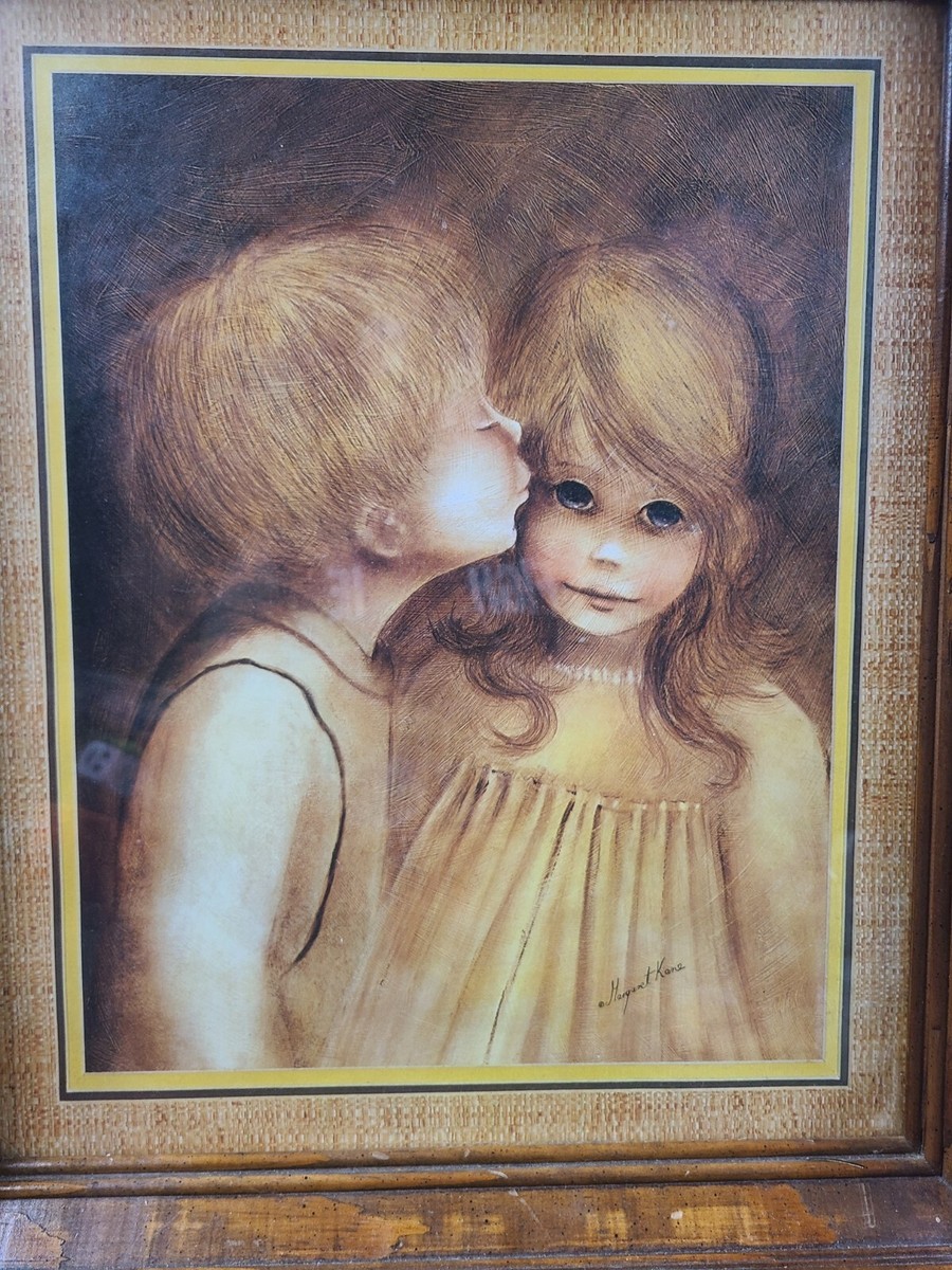 Margaret Keane 70s ヴィンテージポスター 額付「ALONE」