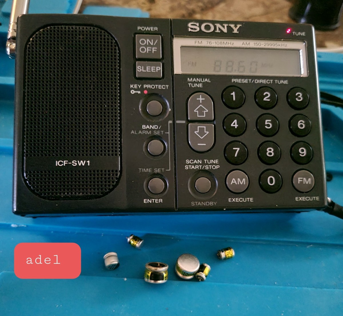 Sony ICF-SW1 Repair Kit AVX, Panasonic Memory Cap, Audio IC