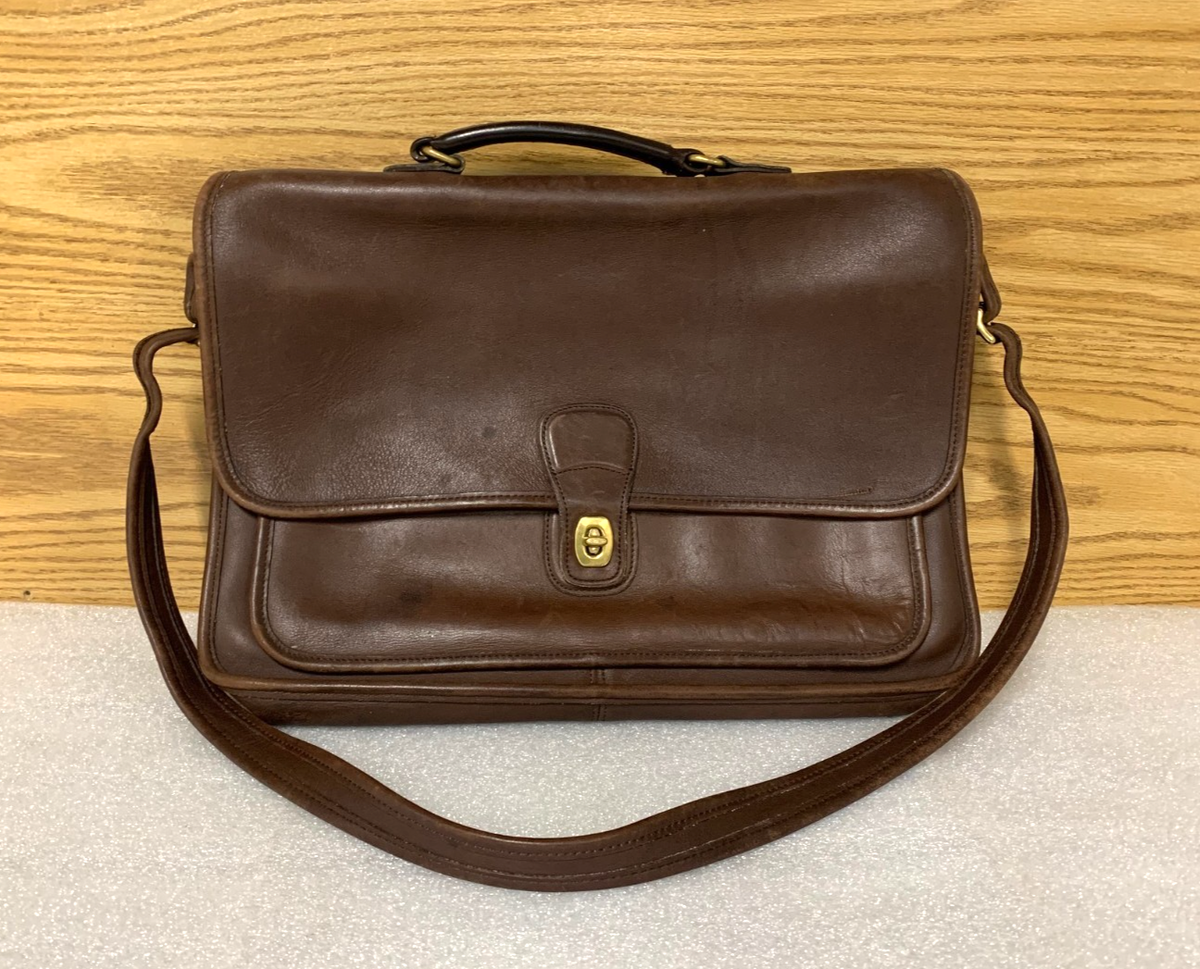 Coach F9N-5180 LARGE Vintage Black Metropolitan Briefcase/Laptop