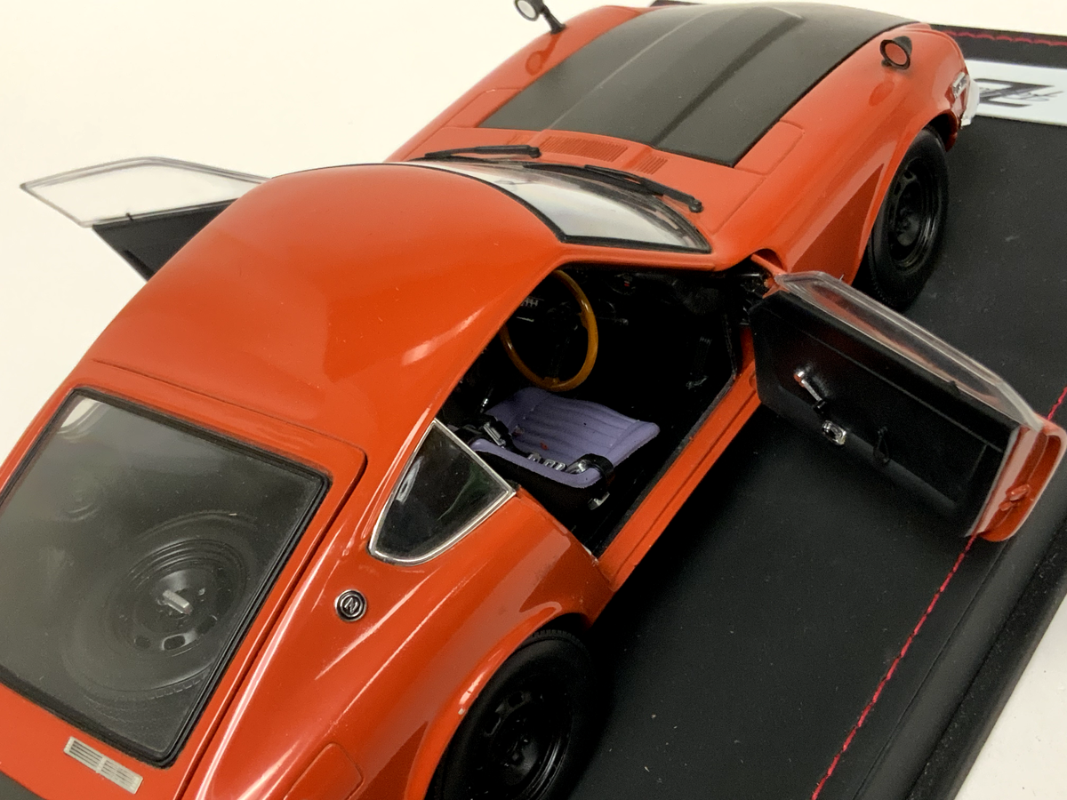 1/18 Kyosho Nissan 240 Z Fairlady Z432-R in Orange Leather Base