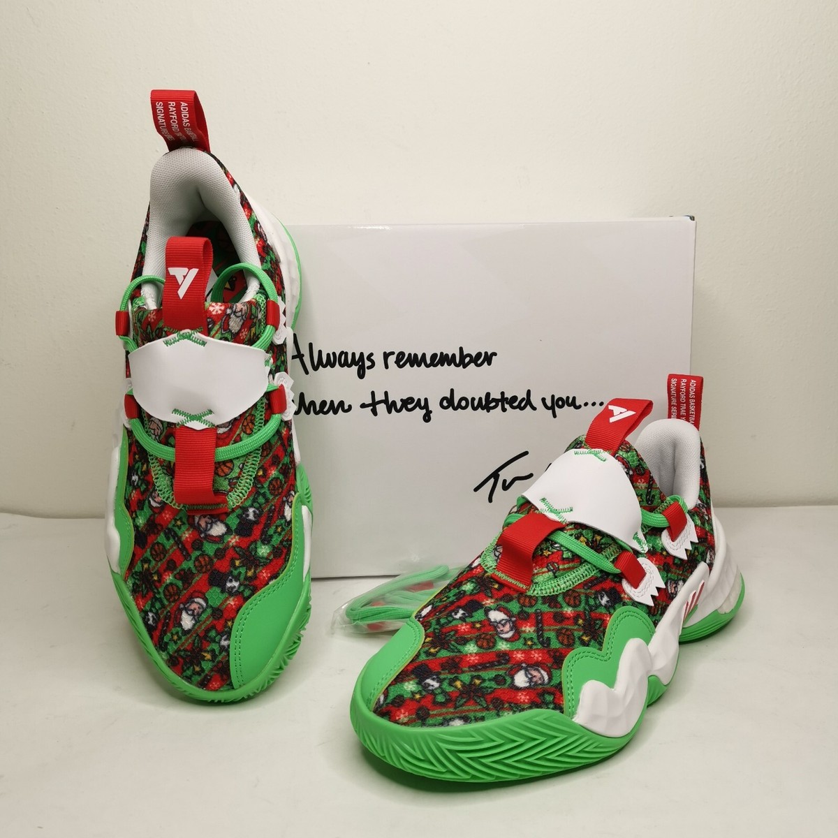 adidas Trae Young 1 'Christmas' Basketball Shoes Sneakers Women's