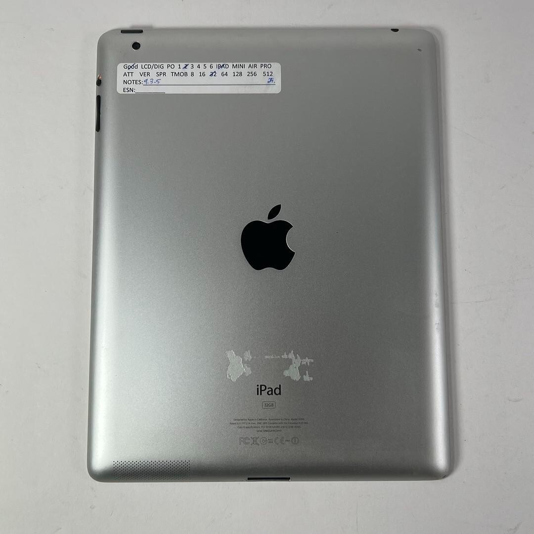 Apple iPad 2nd Generation 32gb Black Version 9.3.5 - TESTED AND