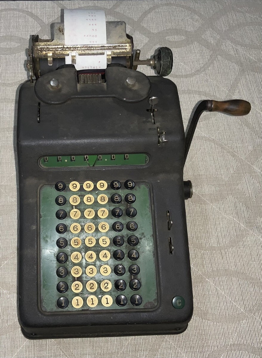 Vintage Allen Wales Adding Machine Tested - See Description | eBay