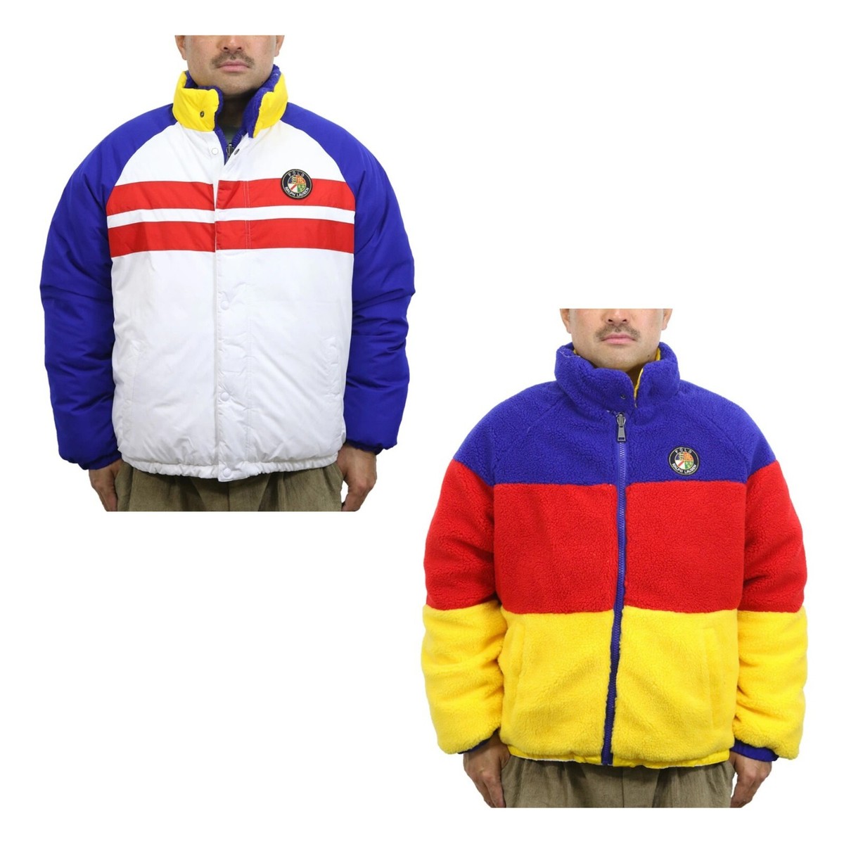 Polo Ralph Lauren 90's style Retro Down Filled Reversible Jacket