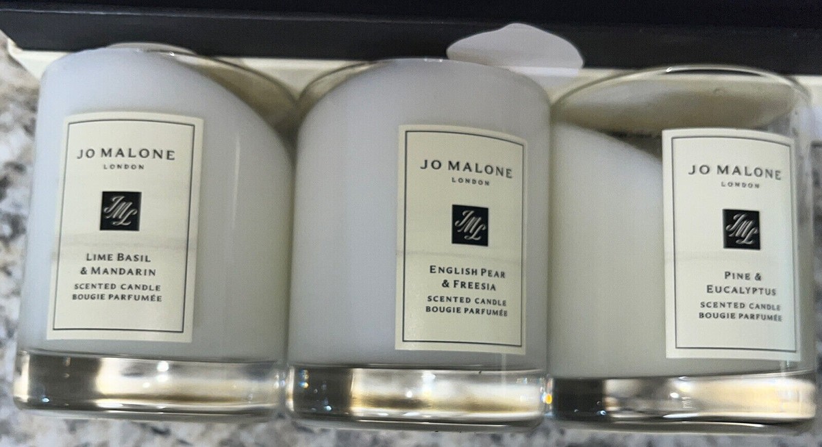 Jo Malone 3 Travel Candle Trio & Lantern. Perfect gift set 1.88in