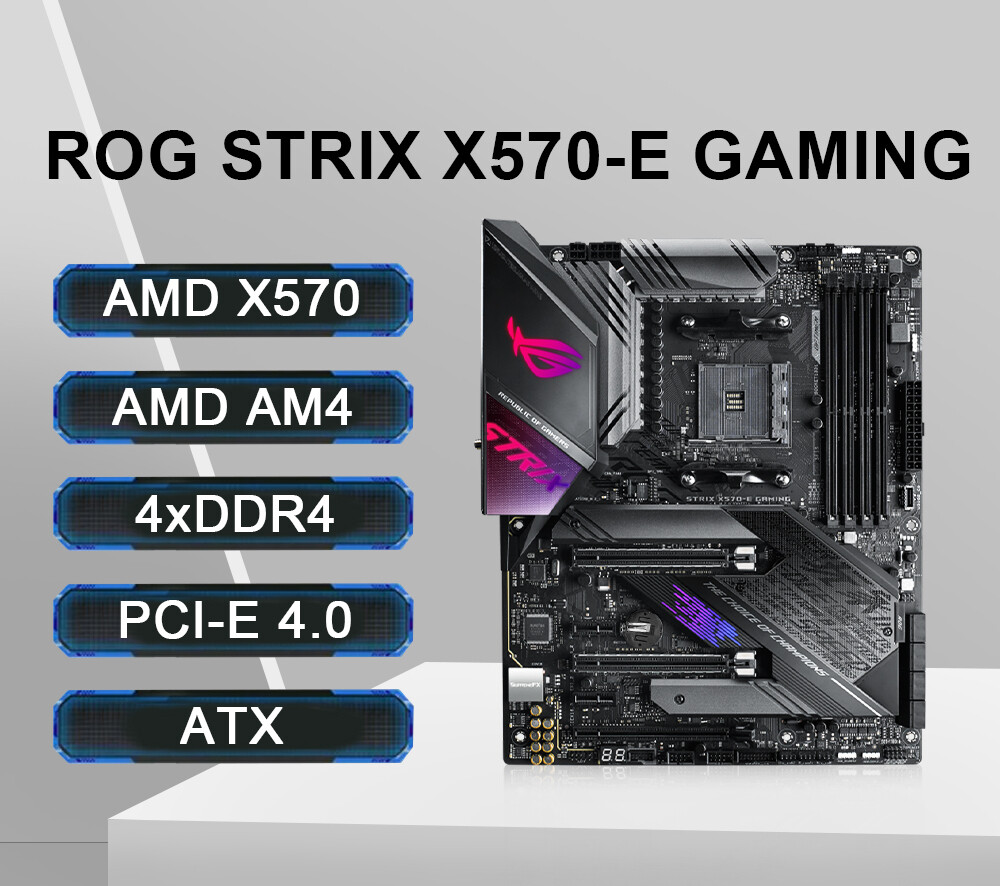 ASUS ROG STRIX X570-E GAMING Motherboard Support 5500 5600 5700X