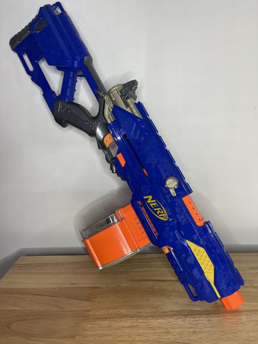 Nerf Long Strike CS-6 Rifle Gun Cs6 N-Strike Scope Barrel Tested
