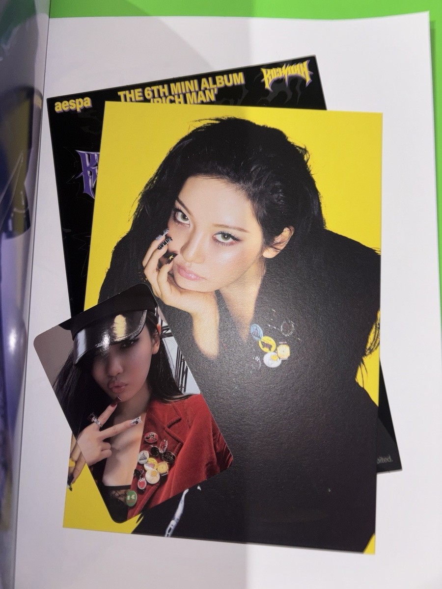 aespa [Rich Man] All Member Autographed Signed Album | eBay