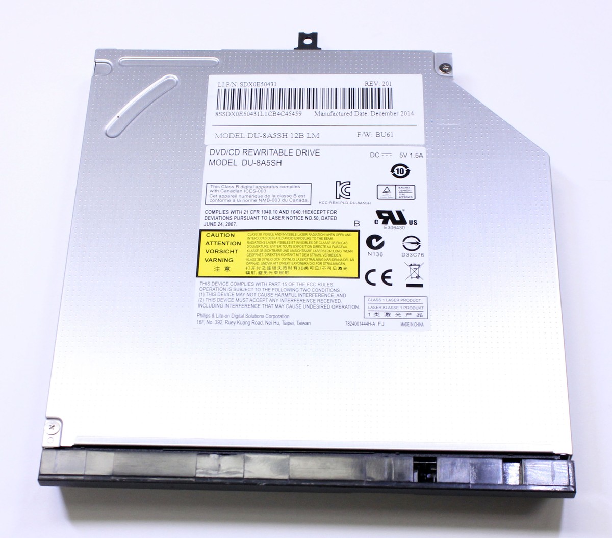 Lenovo ThinkPad L440 L540 Optical Drive 9.5mm DVD RW CD SATA +