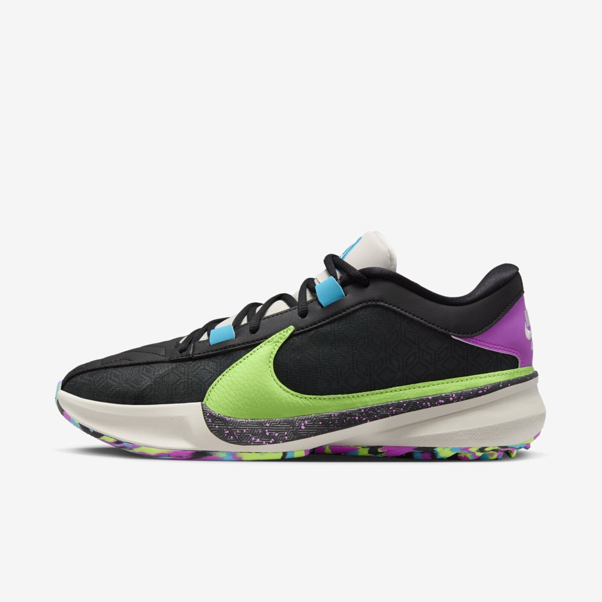 Nike Zoom Freak 5 EP [DX4996-002] Men Basketball Shoes Black/Lime
