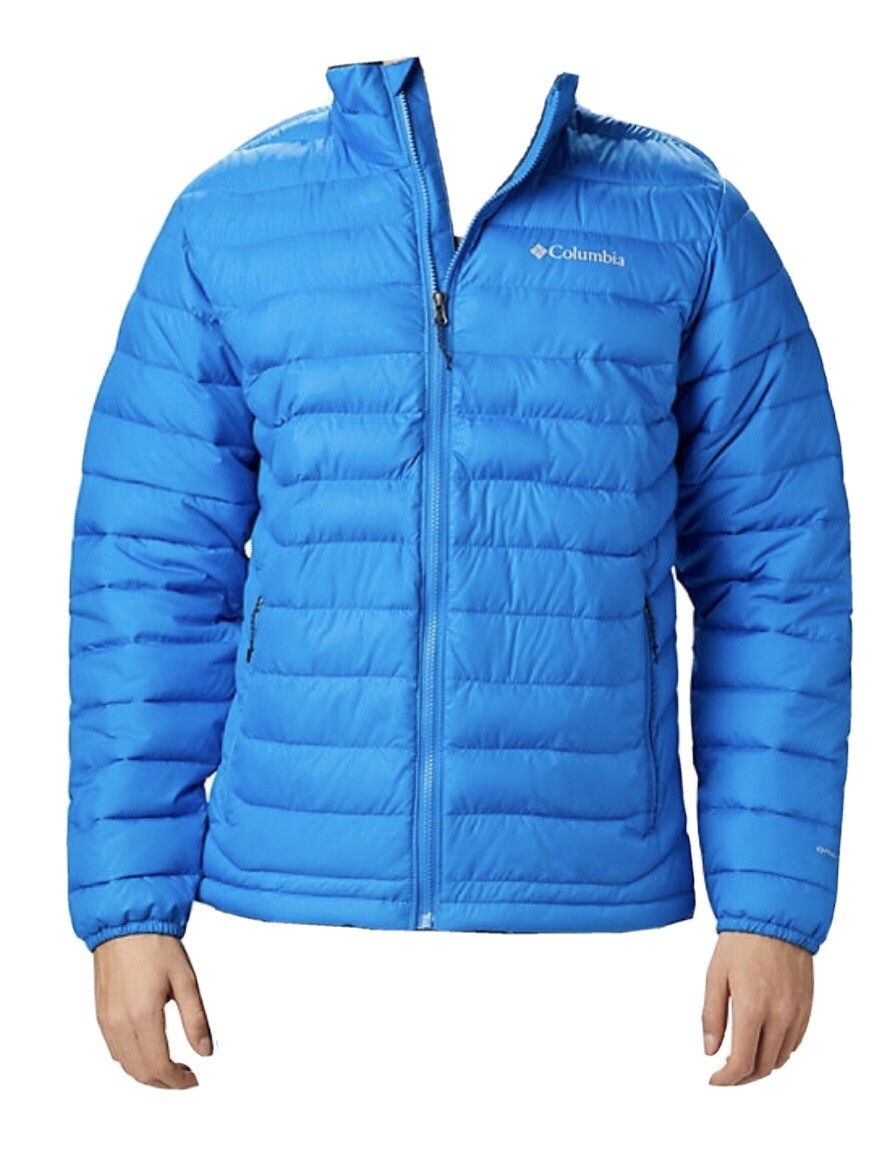 New Men's XL Columbia Powder Lite Insulated Jacket Azure Blue Orig