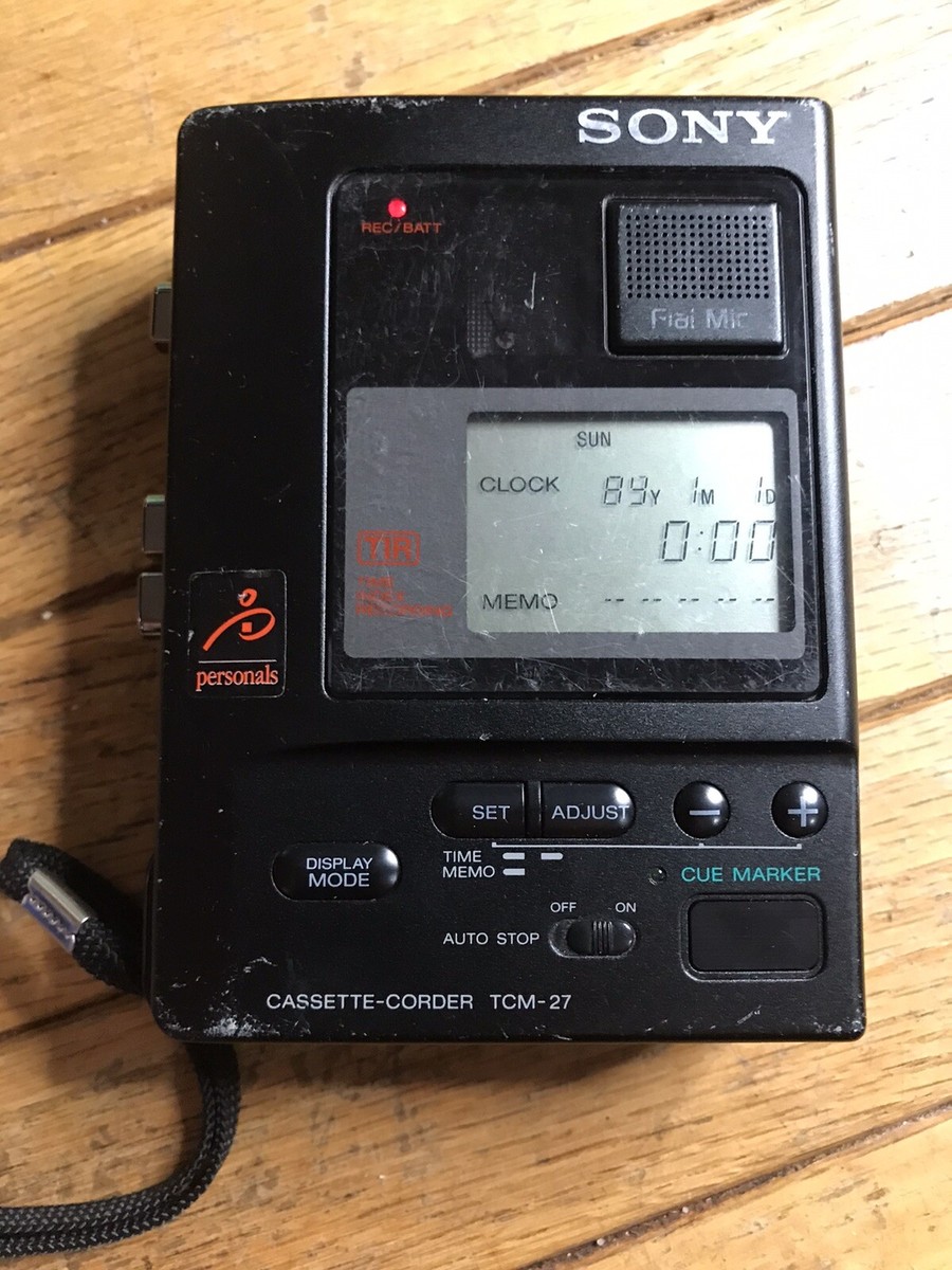 sony cassette recorder tcm-27 made in japan - working | eBay