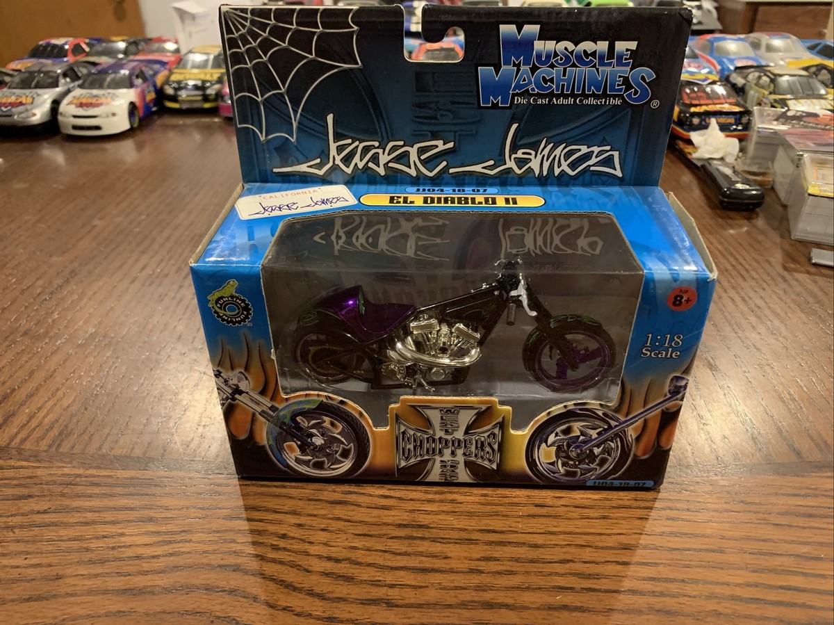Jesse James West Coast Choppers WCC EL Diablo II 1:18 Purple