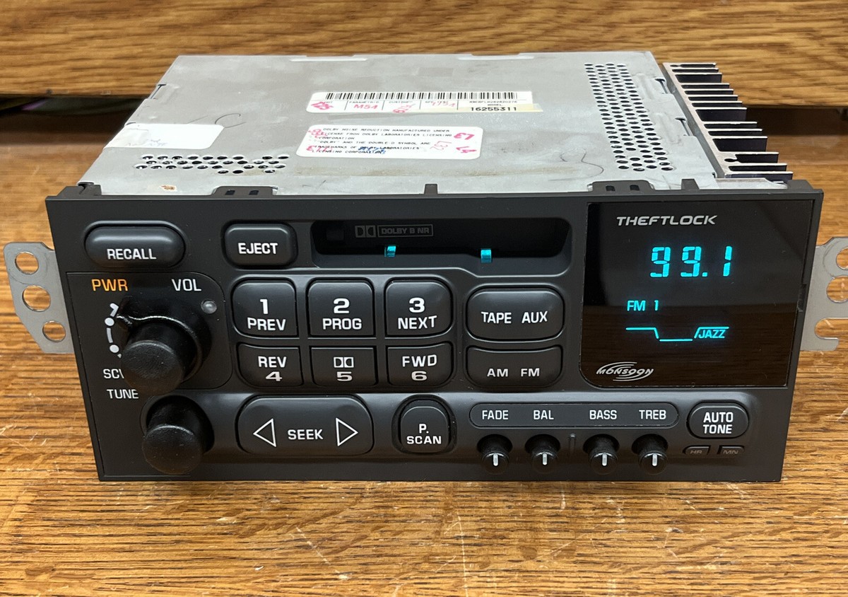 Chevy Camaro Monsoon AM/FM/Cassette Radio 1997-2002 Unlocked 98-02