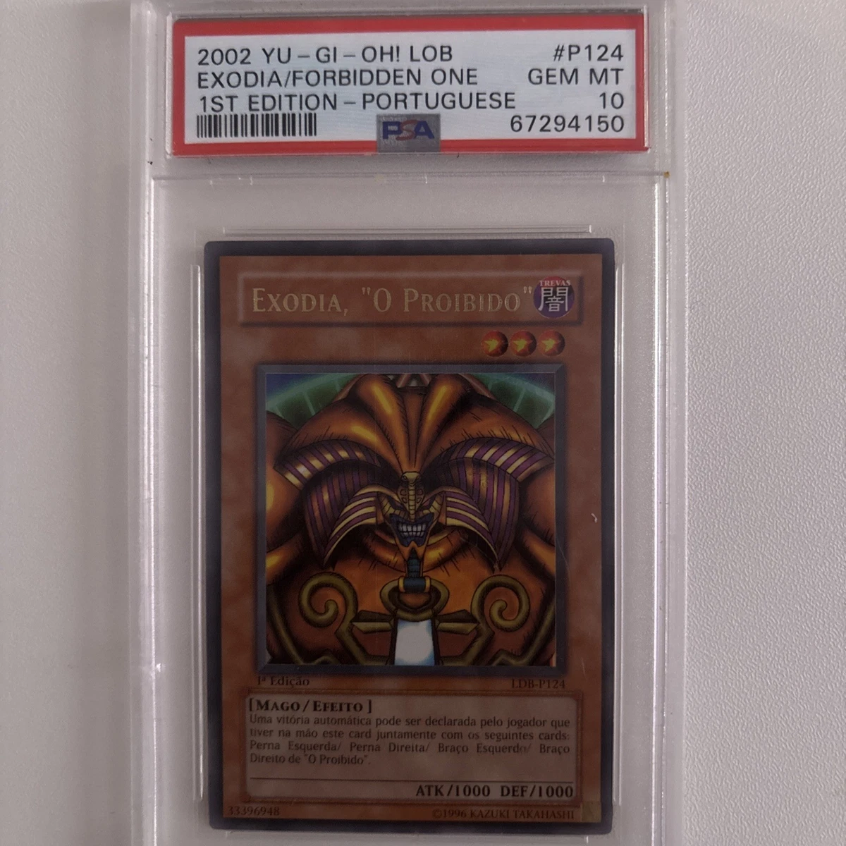 Exodia Yu-Gi-Oh! TCG Professional Sports Authenticator (PSA