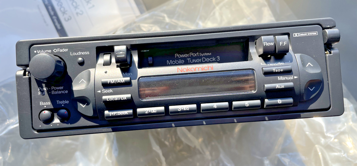 Old School Nakamichi Mobile Tuner Deck 3 + Nakamichi Mobile Power