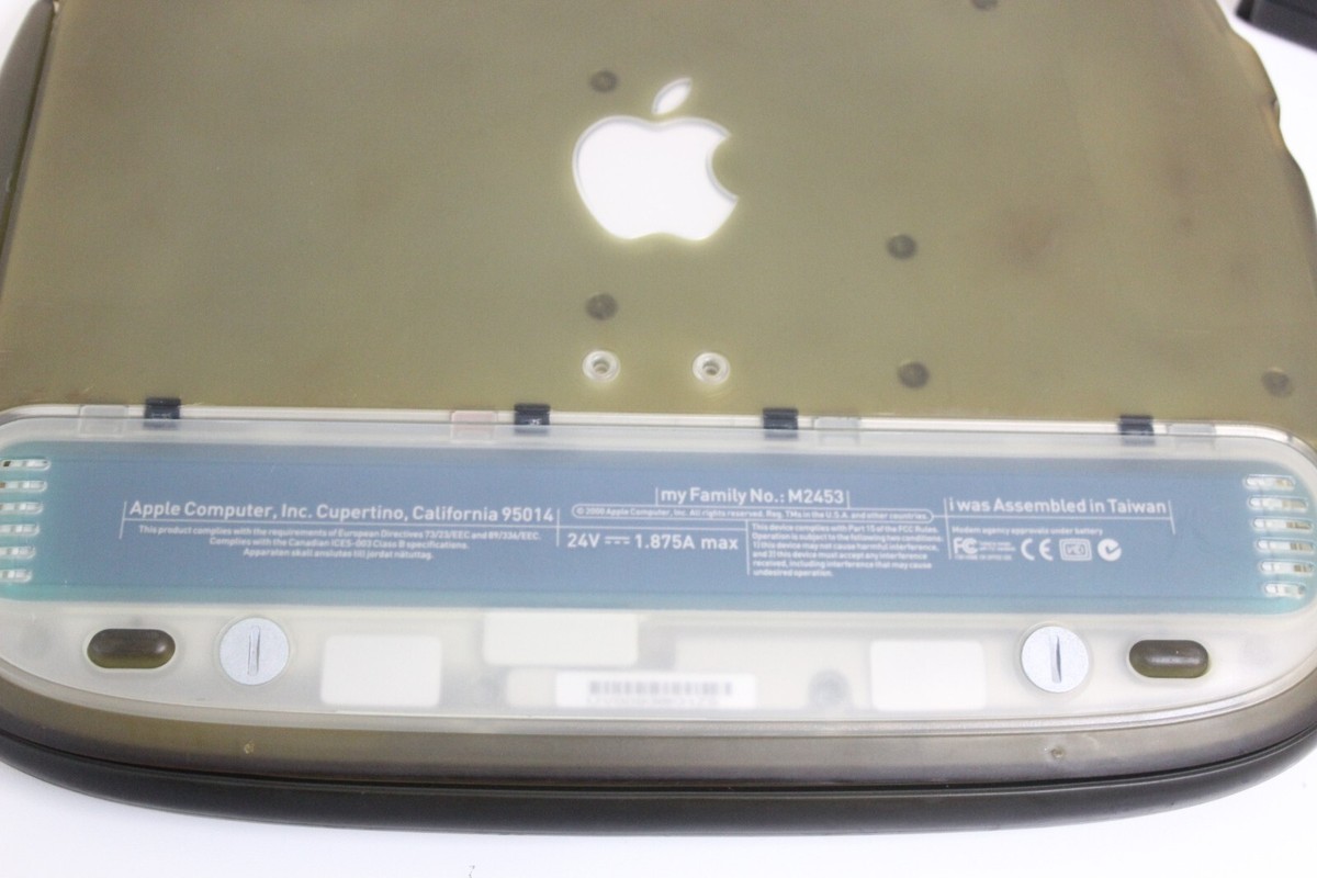 Apple iBook G3 Clamshell M2453 color dark gray screen degradation