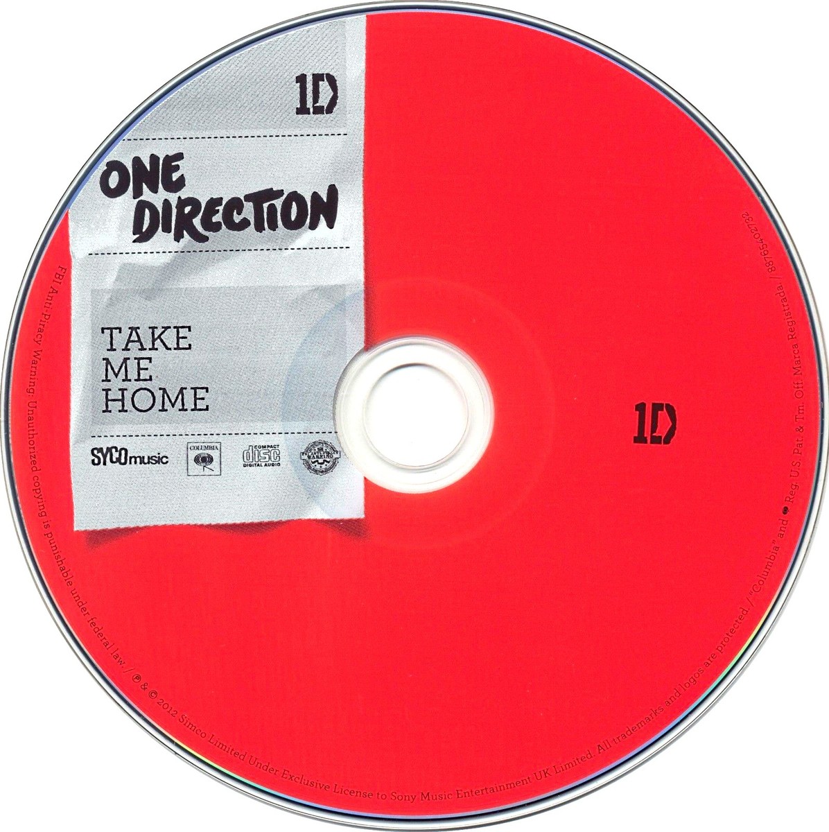 5 BONUS TRACKS---- ONE DIRECTION Take Me Home EXCLUSIVE 1D CD