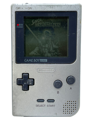 Nintendo Game Boy Pocket Silver Handheld System (MGB-001) Tested