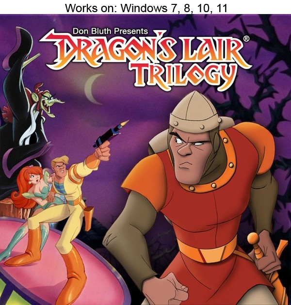 Dragon's Lair Trilogy PC Game Space Ace Time Warp Windows 10 11 | eBay