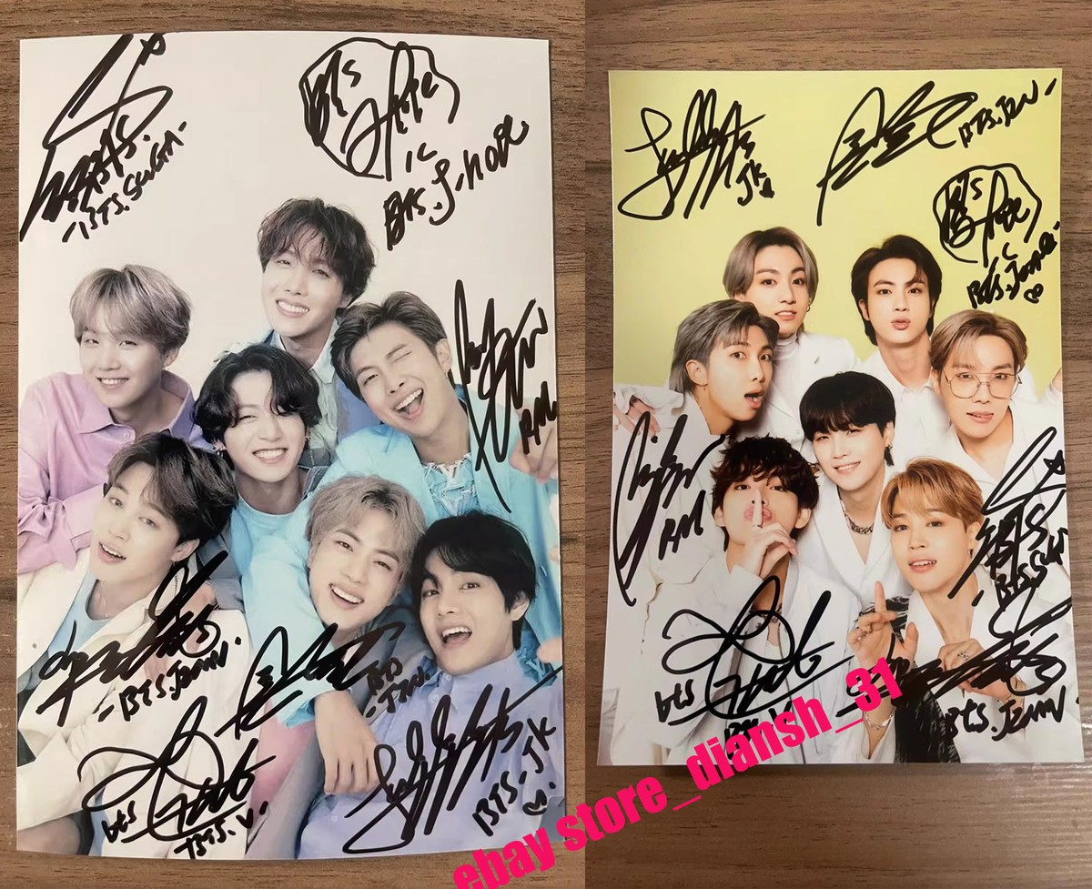 2024 BTS Autographs 4*6 Hand Signed Autographed Photo Fans