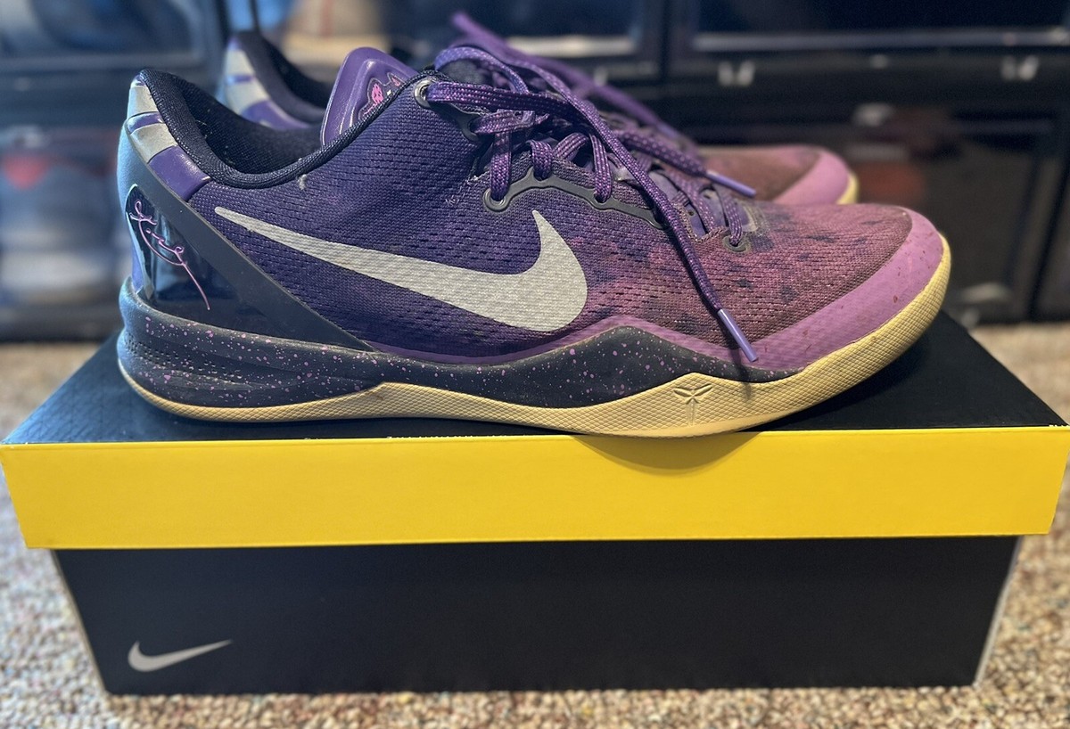 Nike Kobe 8 System Platinum Purple Playoff 2013 555035-500 Mens