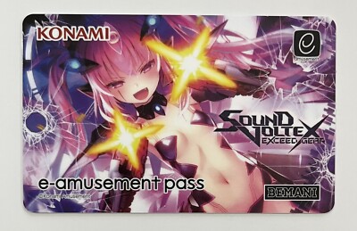 NEW Konami e-AMUSEMENT PASS Card Sound Voltex Exceed Gear SDVX