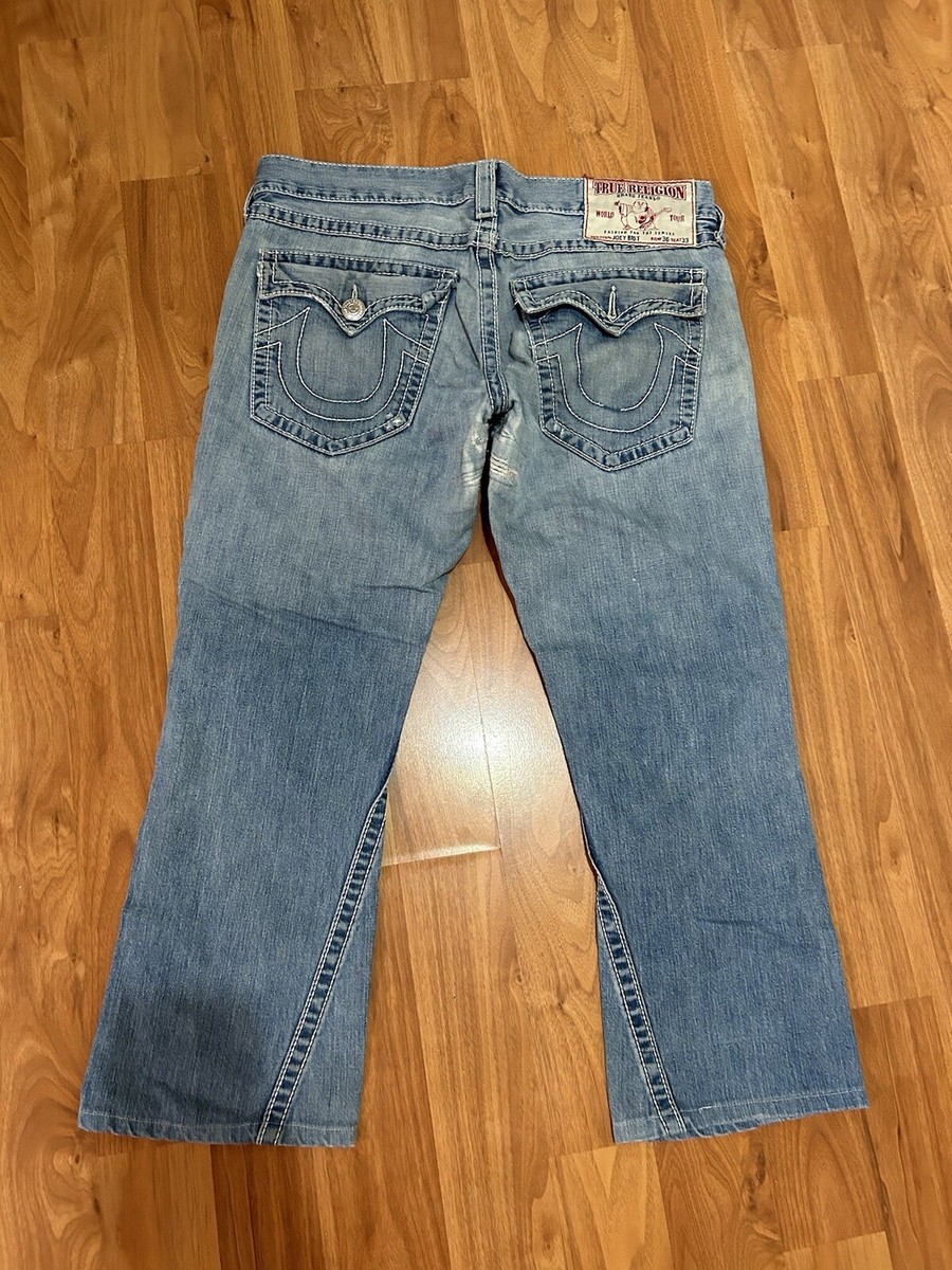 True Religion World Tour Rainbow Joey Denim Jeans Men's 36”x 33