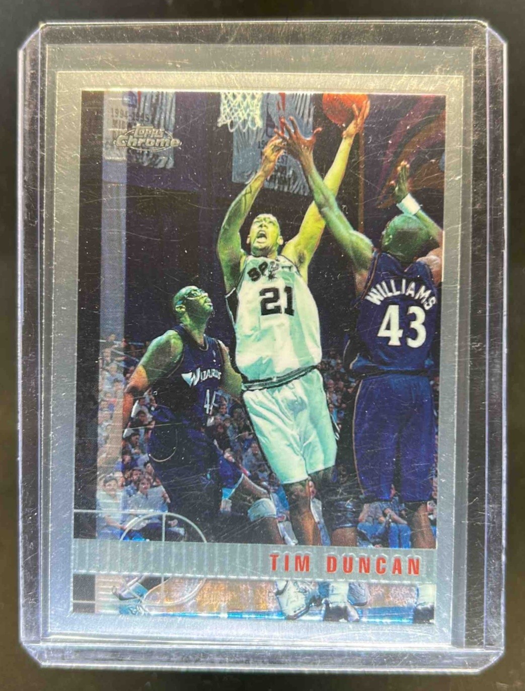 Tim Duncan 1997 Topps Chrome #115 Base Price Guide - Sports Card