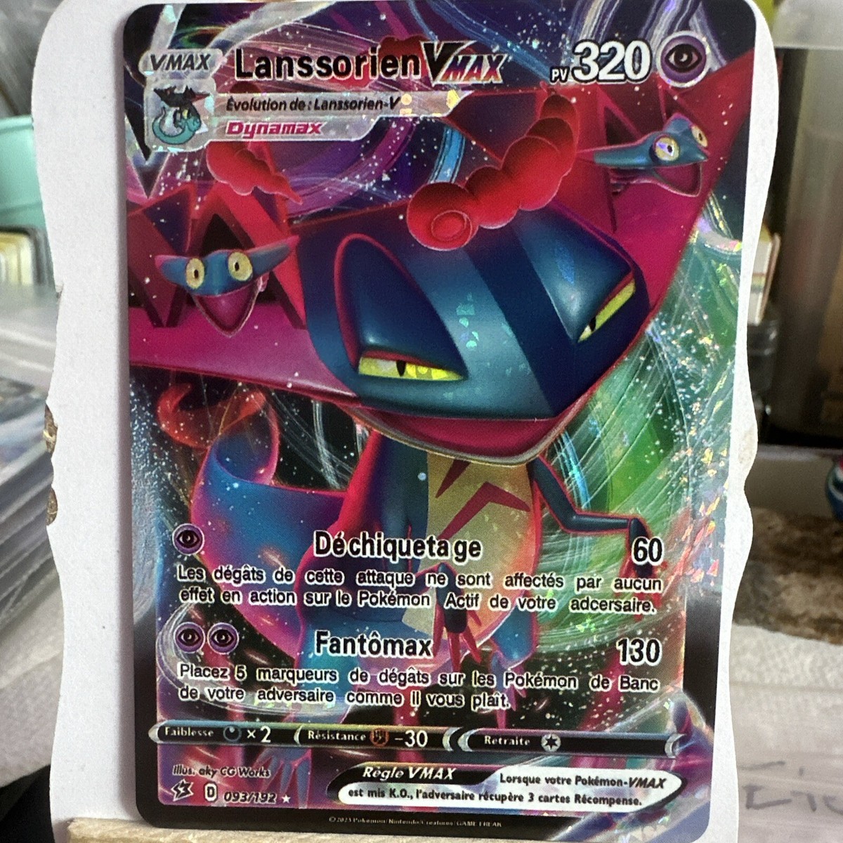 Lanssorien Vmax Gold Foil Fan Art Pokemon Card Display Card | eBay