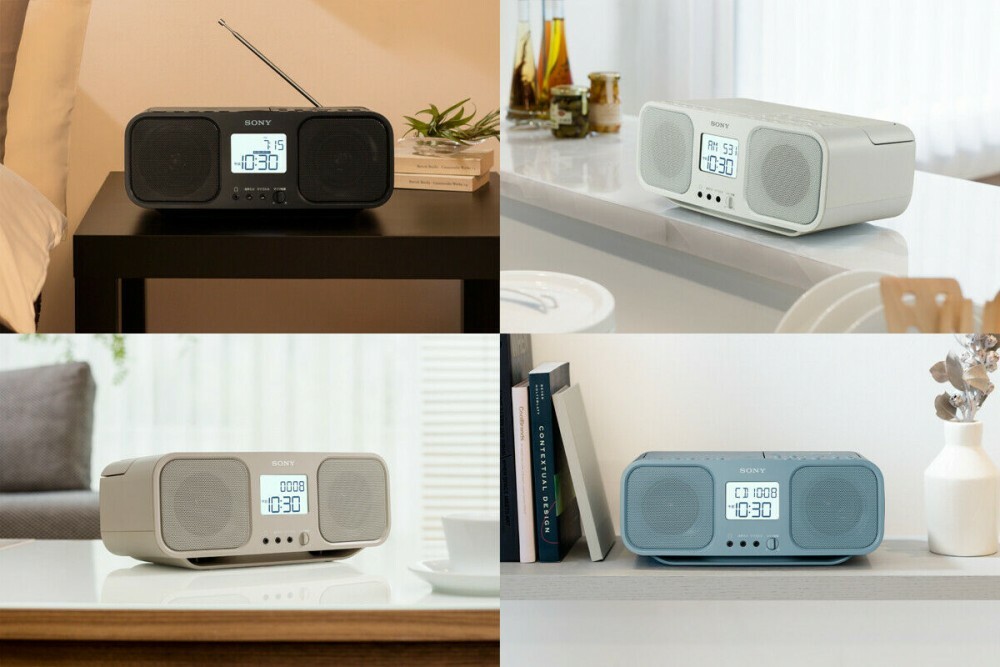 SONY CD Radio Cassette Player CFD-S401 easy use＆ large LCD from