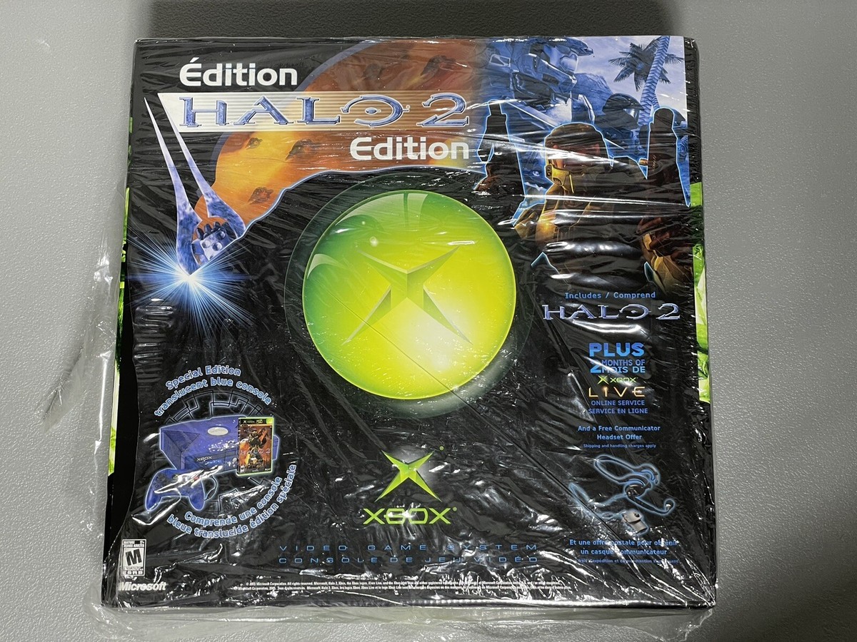 Microsoft Original Xbox Halo 2 SE Translucent Blue Console BRAND