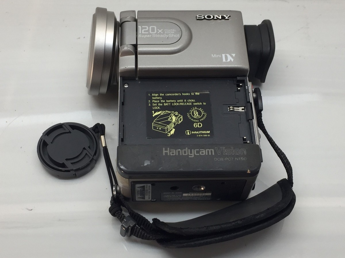 Sony Handycam Vision DCR-PC7 MiniDV Camcorder NTSC – No Battery