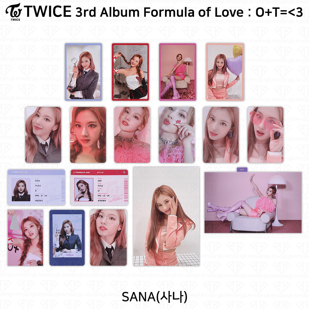 TWICE 3rd Album Formula of Love : O+T= 3 Official Photocard Sana