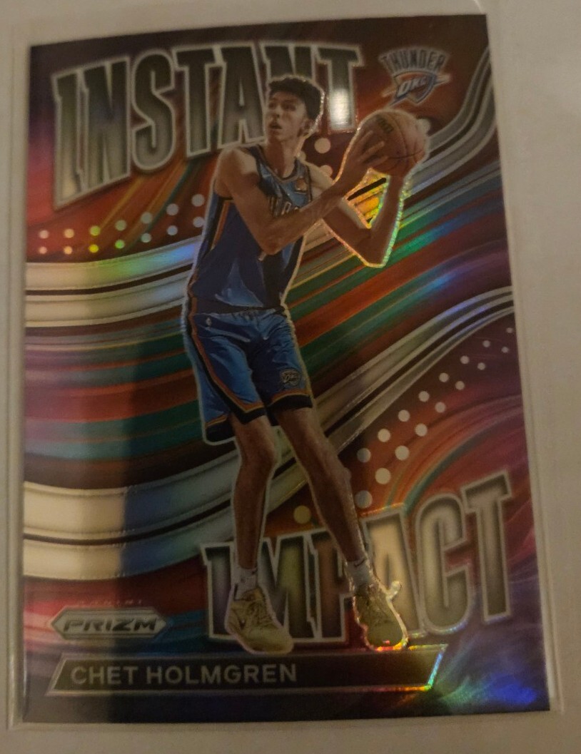 2022-23 Panini Prizm Instant Impact Silver Chet Holmgren Rookie RC