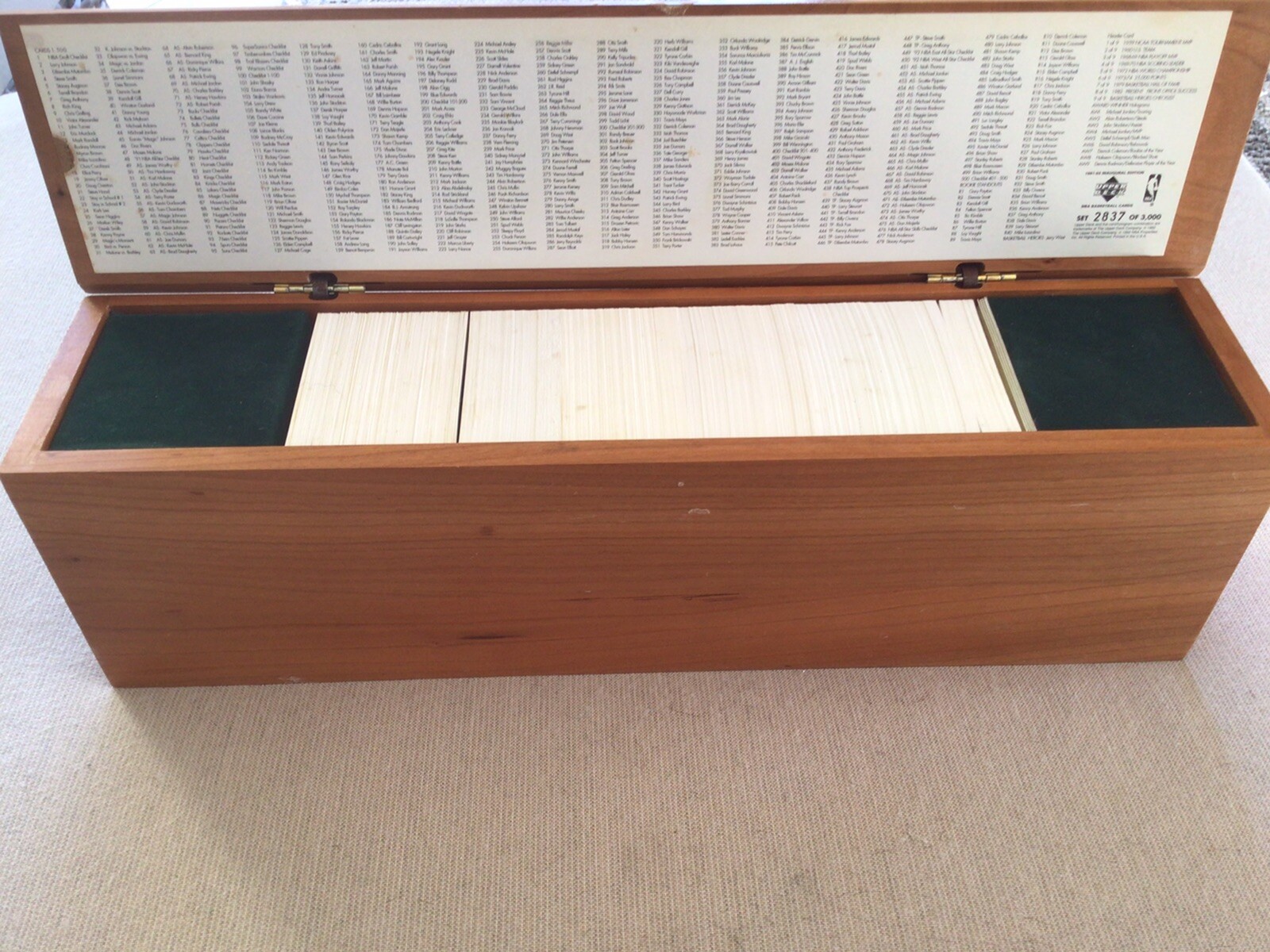 NBAカードwood box ud inaugural series NBAカードwood box ud