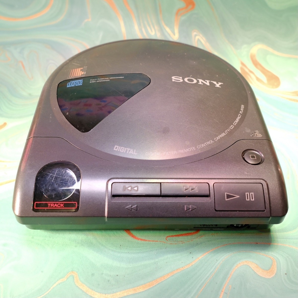 Rare Retro Sony Discman Digital D-600/ D-160 Car CD Player Fully