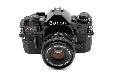 Canon A-1 A1 35mm SLR Film Camera | Manual Focus | 50mm f/1.8 or f