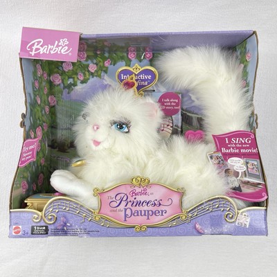 2004 Barbie Princess & The Pauper Serafina Cat with Toy Jewelry