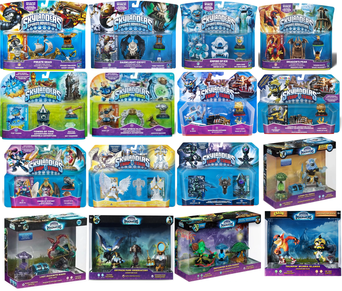 Skylanders NFC Cards - ALL Adventure Packs from all 6 games | eBay