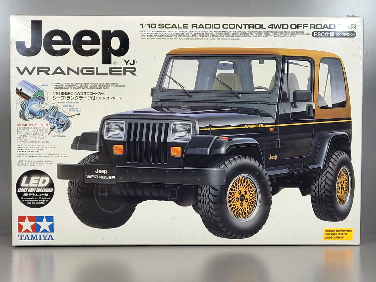 New Tamiya R/C 1/10 Jeep Wrangler 4WD CC01 Chassis with 