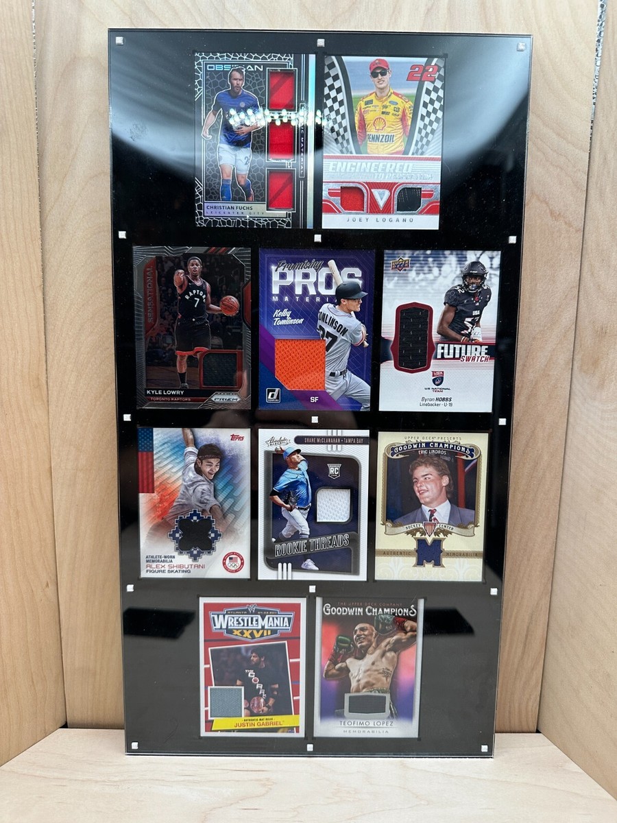 10 Card Sports Trading Card Heavy Duty Magnetic Holder Wall